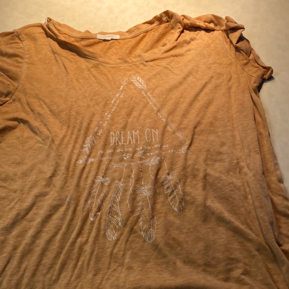 Yellow dream on shirt